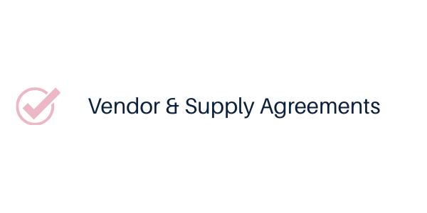 Vendor & Supply Agreements 2